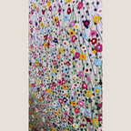 Todo florece rosa pálido. Lienzo 100x100 cm