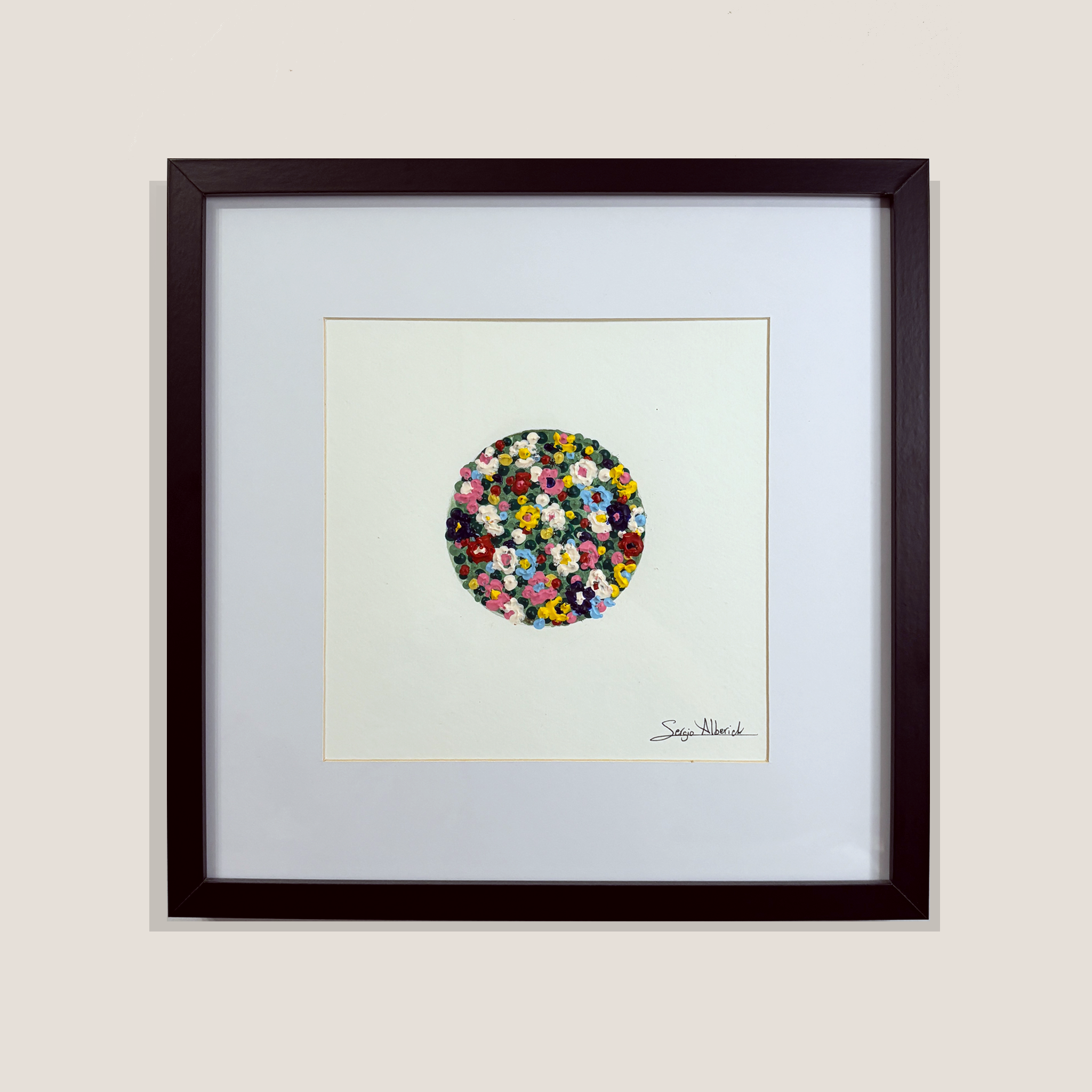 Nidos. Obra papel 30x30 cm