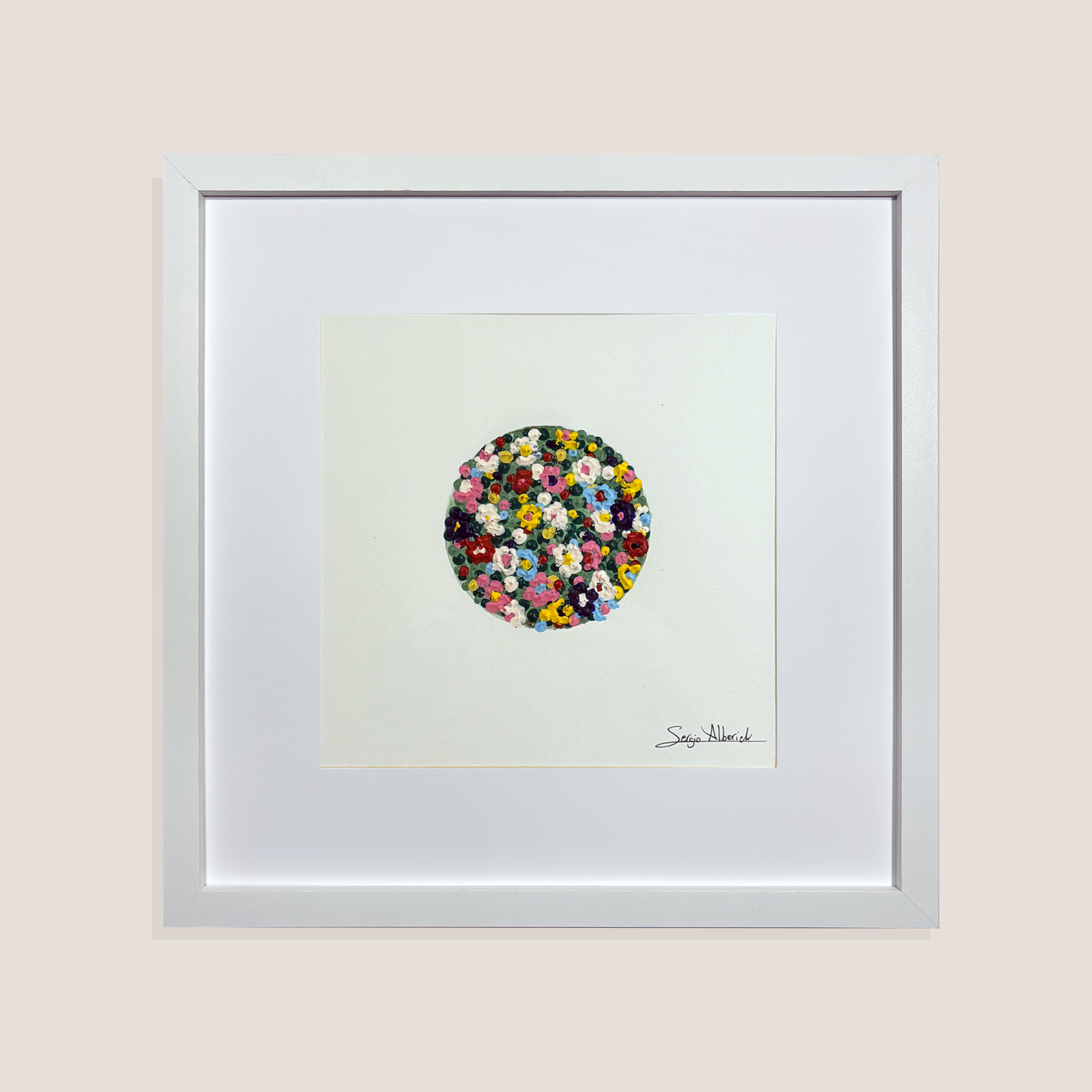 Nidos. Obra papel 30x30 cm