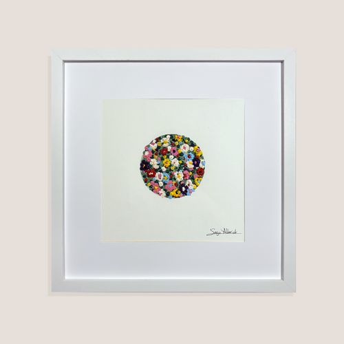 Nidos. Obra papel 30x30 cm