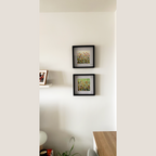 Todo florece blanco. Obra papel 30x30 cm