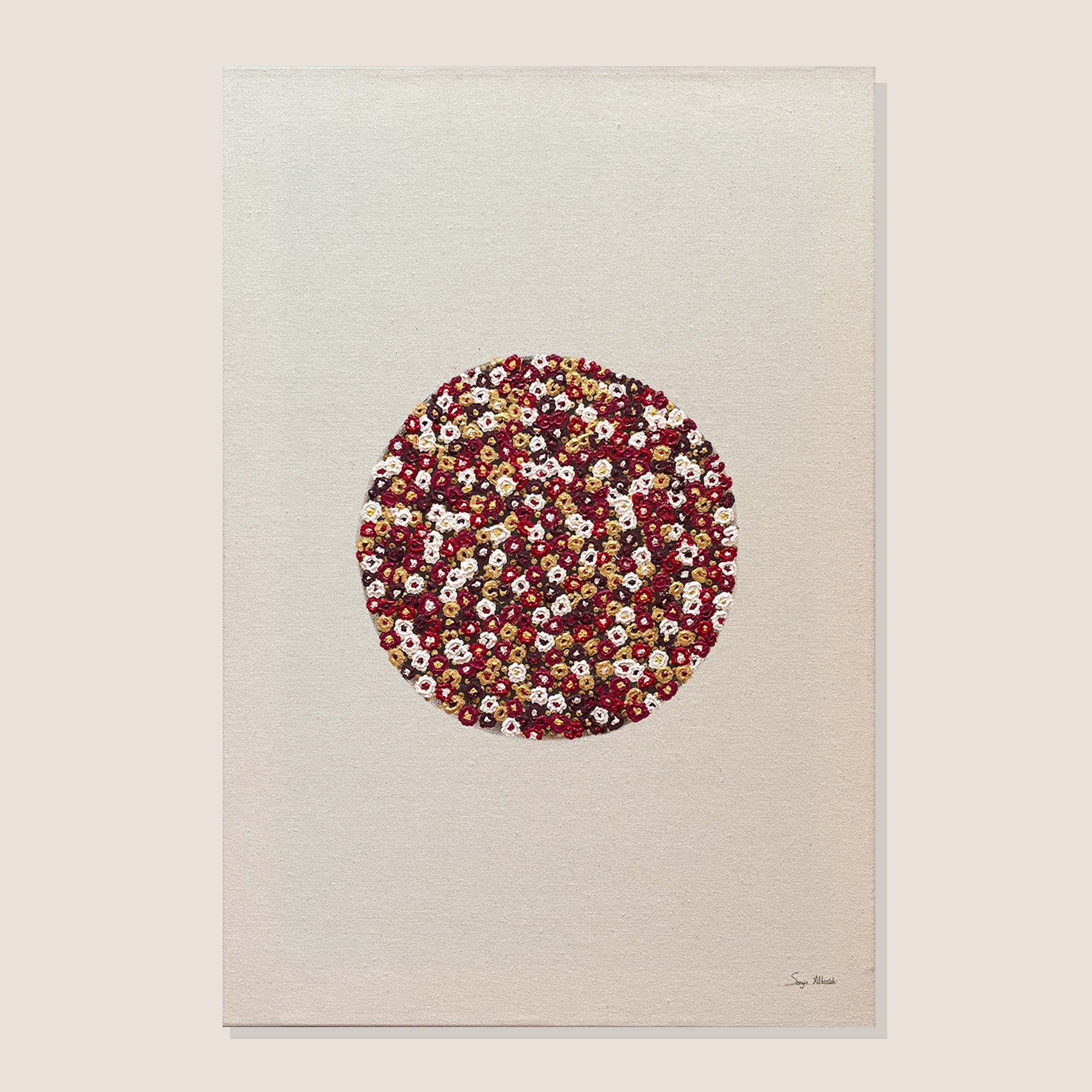 Nidos. Corazón despierto. Lienzo 50x70 cm