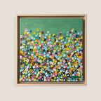 De los errores se aprende. Obra lienzo con marco 35x35 cm