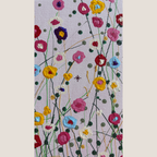 Todo florece rosa pálido. Lienzo 100x100 cm